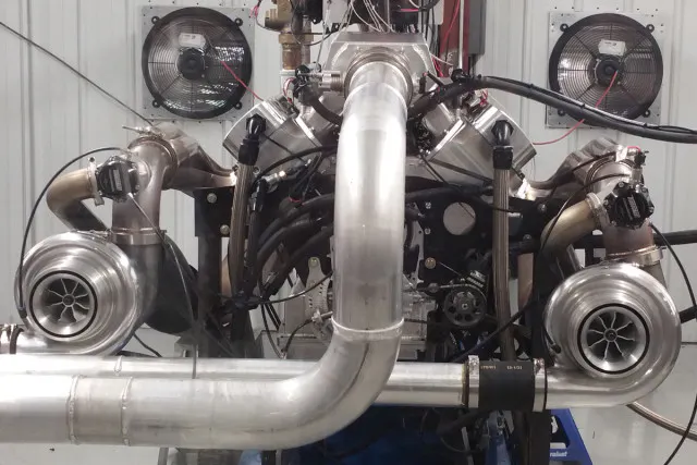 The lean, mean fightin' machine ready to spin up the dyno.