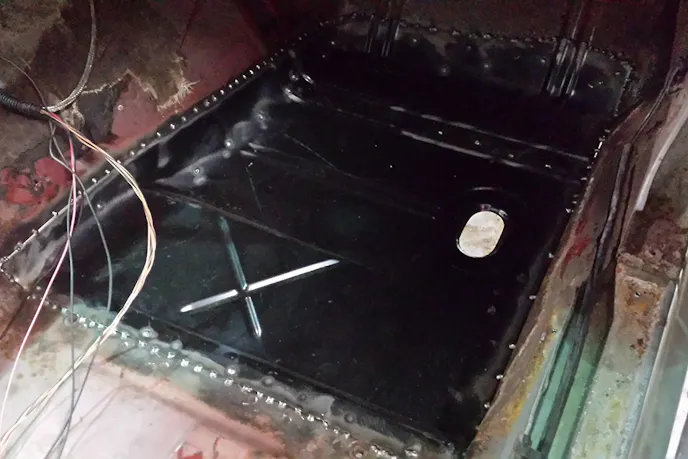 There were sheetmetal repairs aplenty to be made.