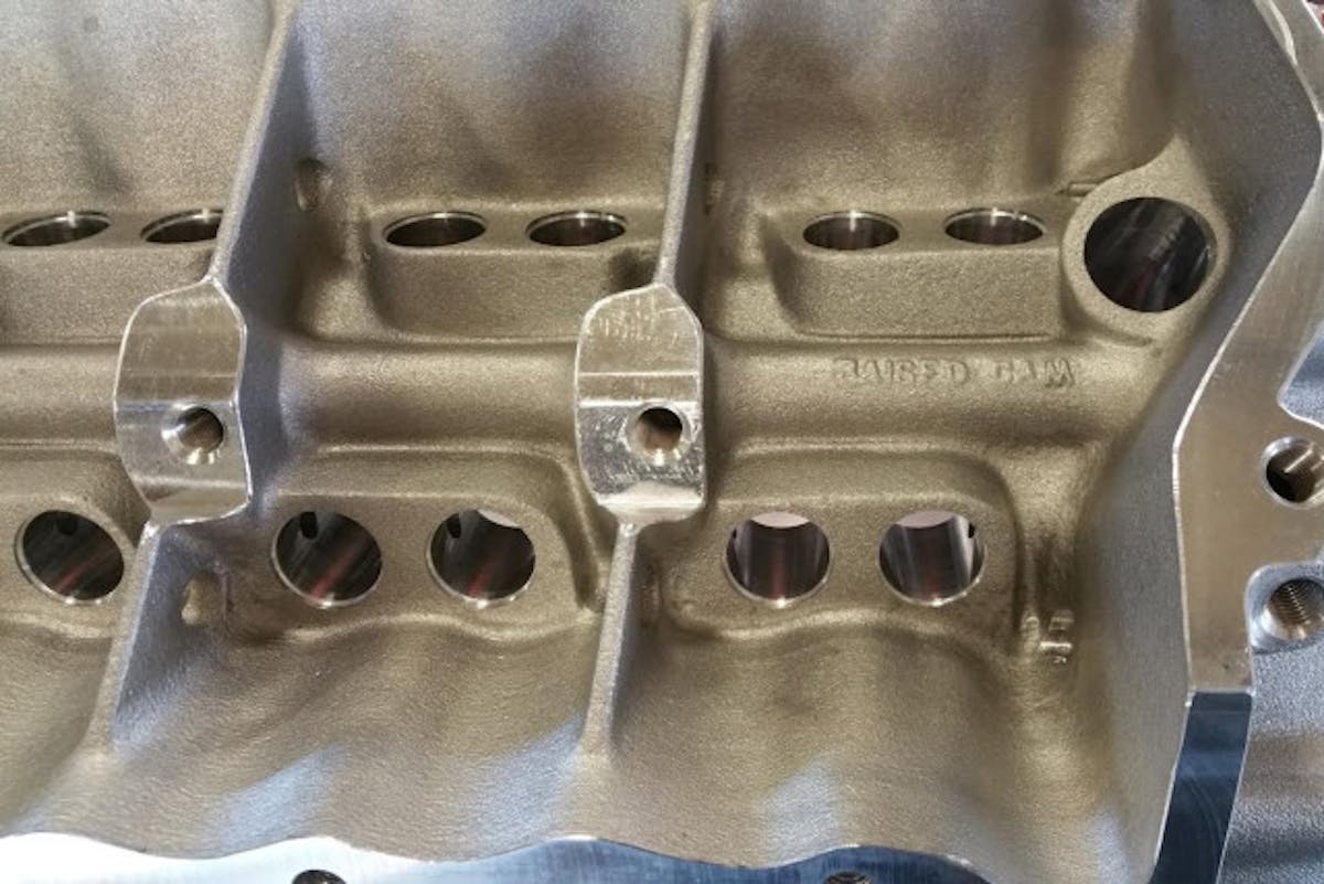 Stiffening ribs are cast into the lifter area for extra strength.