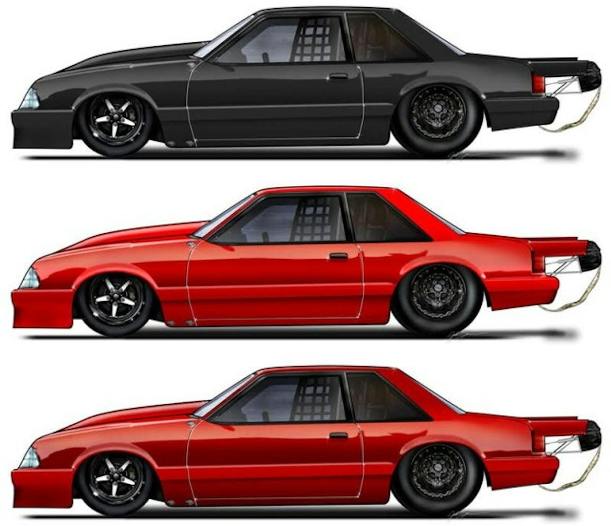 Here are a few of the different looks we're considering for the completed car. Which one do you like best? Sound off in the comments! (Rendering provided by Justin Spencer of TYRANT Productions)