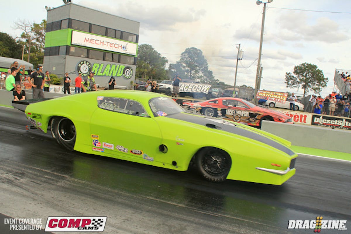 Ruben Tetsosvilli paired up with Rickie Smith in round three qualifying but got loose just past the 60' on this run.