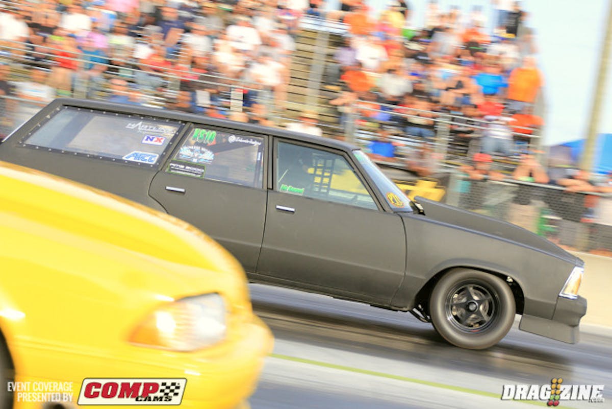 Eric Kenward matched his earlier qualifying 4.93 in Ultra Street for the round three session.