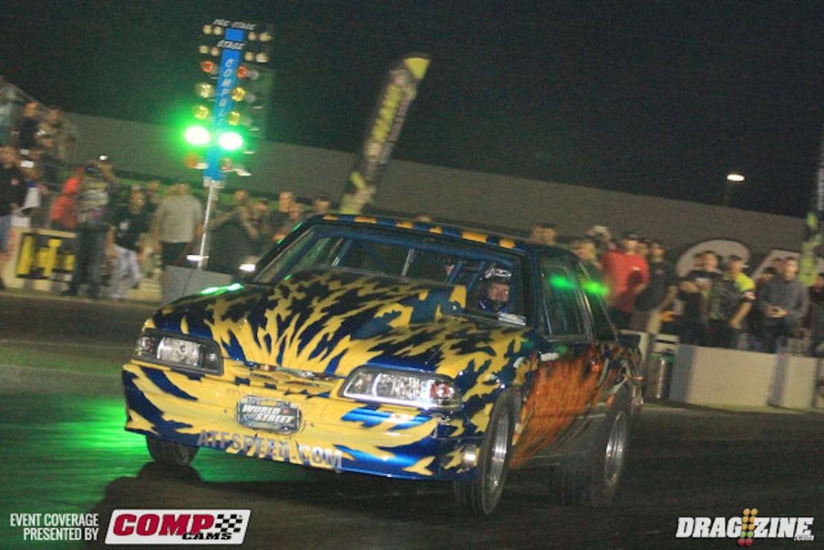 Mike Freeman jumped in front of Eric Kenward taking top qualifier in Ultra Street with a 4.907 at 144 MPH.