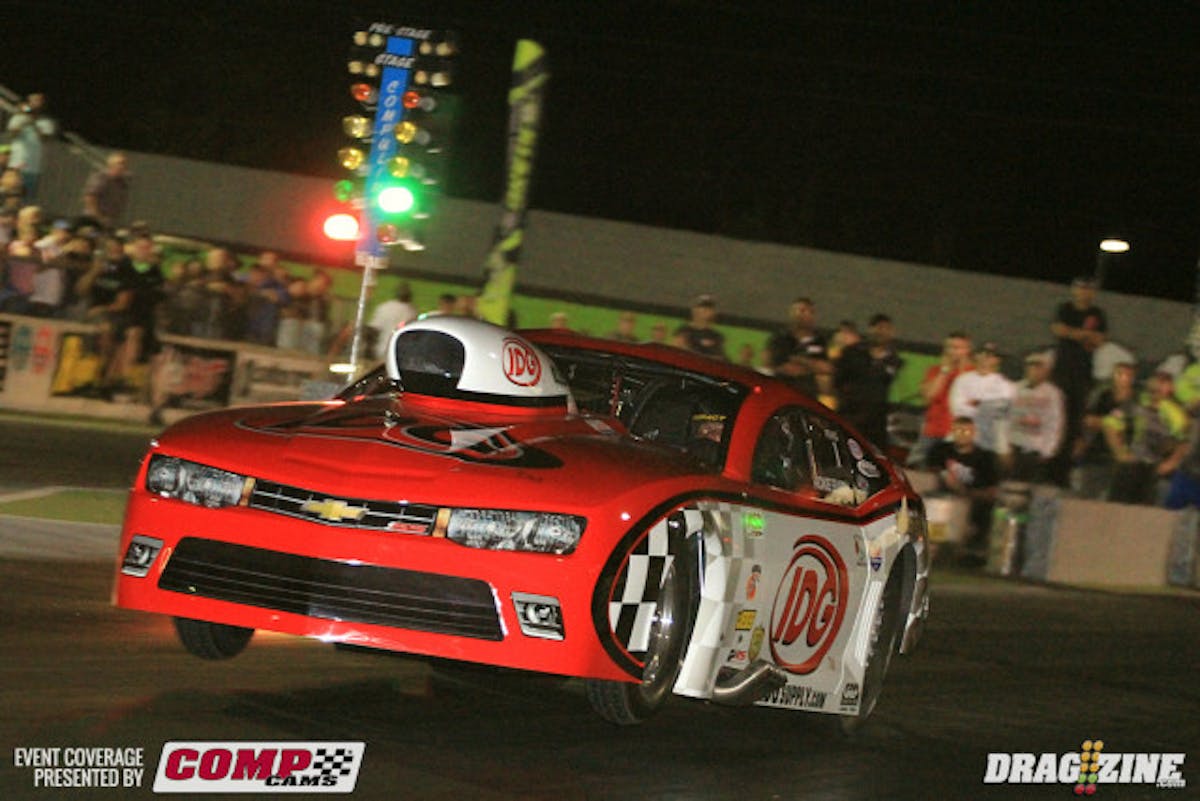 Ricky Smithearned top qualifier and the track ET record running a 5.760 at 250.16 MPH in the final session.