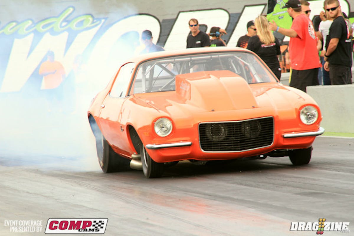 Joseph Hutfill rolled out to a 7.07 at 196 MPH to earn second in World Street behind Jorge Lazcano.