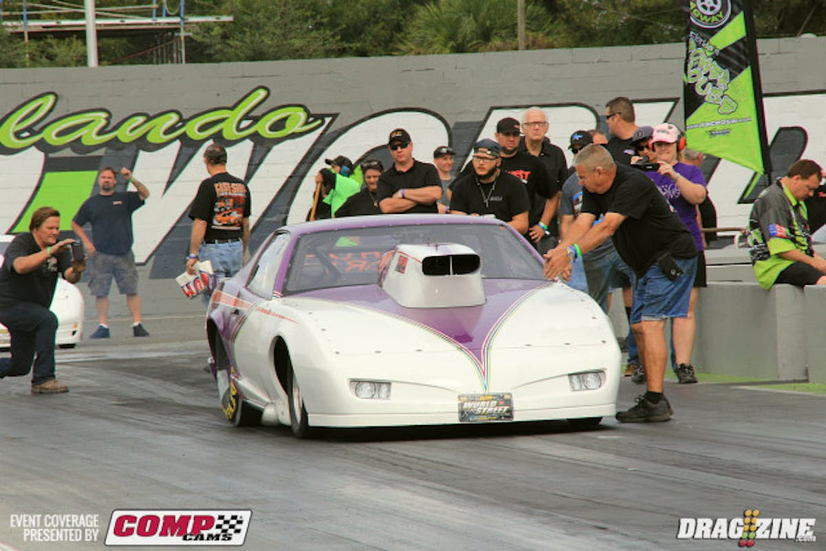Jordan Ensslin set low ET in Outlaw 632 thsi morning running a 4.447 on his earned bye.