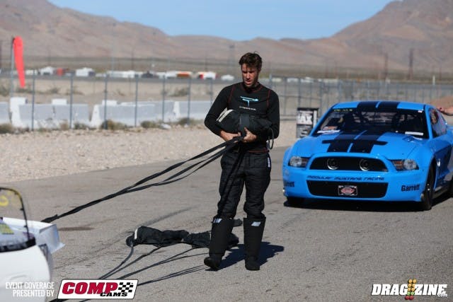 Meanwhile, Mark Luton's Mustang stormed to the top spot in the class with a 4.057 at 187 mph from the 5.4-based Ford Modular engine. Luton's been at this game a long time and know what it'll take to win. He sits just in front of Jason Michalak's 4.062. 