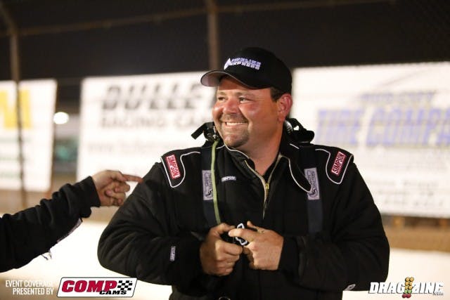 Jason MIchalak put on a clinic this weekend in the Outlaw 10.5 vs. Radial eighth-mile class. Although he was scheduled to race against Nick Agostino in the tire vs. tire final round, Agostino had the rods exit the engine in the 10.5 final  against Dean Bettenson and couldn't make the call. Michalak, true to form as the radial badass, made the decision to put on a show for the few fans left and make a single hit. Congrats to the Bad9er team on their performance!