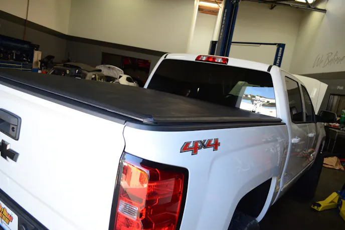 Boom boom and it's installed. That quick and easy. The EZ Fold Tonneau Cover from Bestop can be installed by one person in 15 minutes.