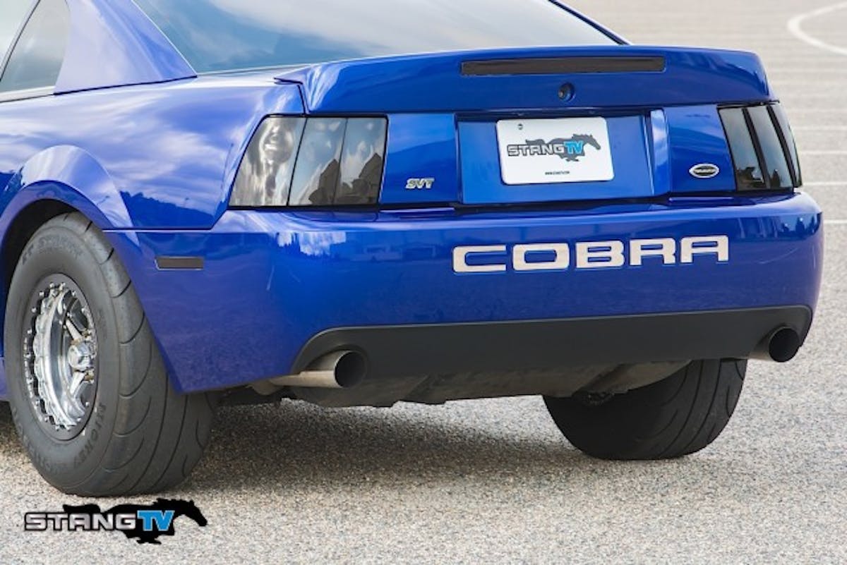 The Cobra had X2C tinted taillights on the car when Bergevine purchased the Cobra. Evidently, he likes them since they remain in place.