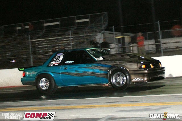 Shawn Pevlor made the drive down from Cincinnati to compete in Ultra Street this weekend as as garner some end of year testing. He ran a 4.86 earlier this afternoon and backed it up with another .86 a short time ago showing he is ready for whatever may come in the class this weekend.