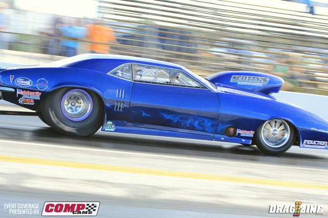 Jason Juday earned top qualifier in OL 632 running a 4.48 at 160 in his Scotty's Racing Technology, Induction Solutions 68 Firebird.