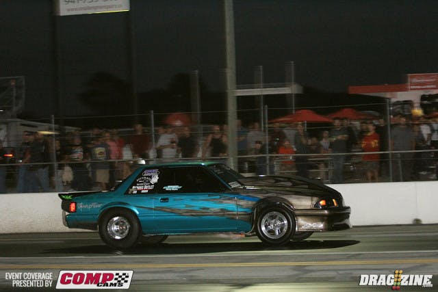 Shawn Pevlor took top qualifier in Ultra Street from Troy Pirez Jr in round two with a 4.85 at  144. When it was time for the final session Pirez put some power to it running a new best 4.880 at 147.83 keeping best MPH for the day.