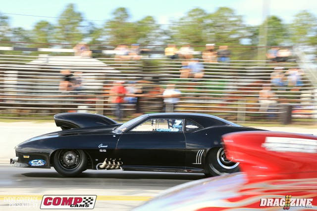 Travis Harvey laid down a nice run against Andrew Handras moving on to round two with a3.86 at 193 MPH.