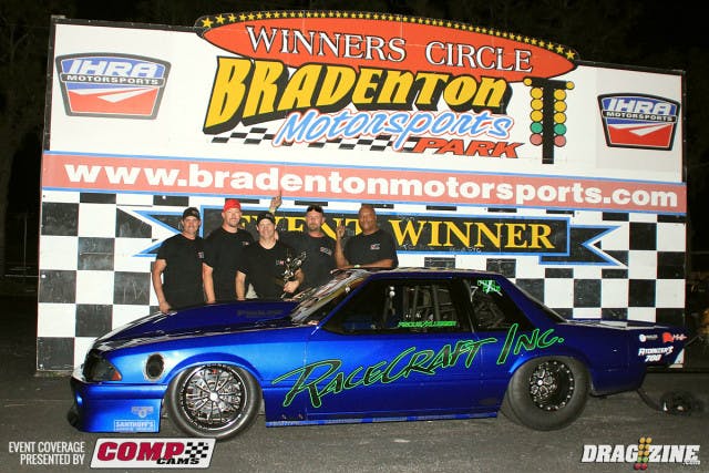Kevin Fiscus faced off with Bill Futch in the Pro Drag Radial final putting up a 4.05 at 189 to earn the event win.