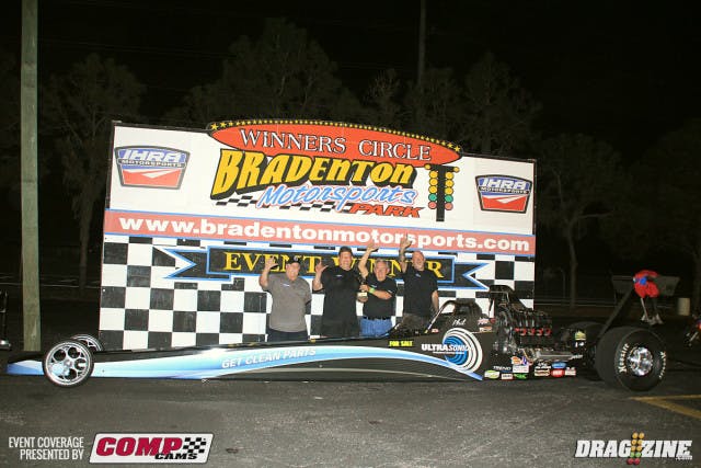 Phil Esz faced off with Aryan Rochon in the Open Outlaw final round laying down a 3.64 at 202 earning the event win over local racer Aryan Rochon who put up a 3.78 at 194.