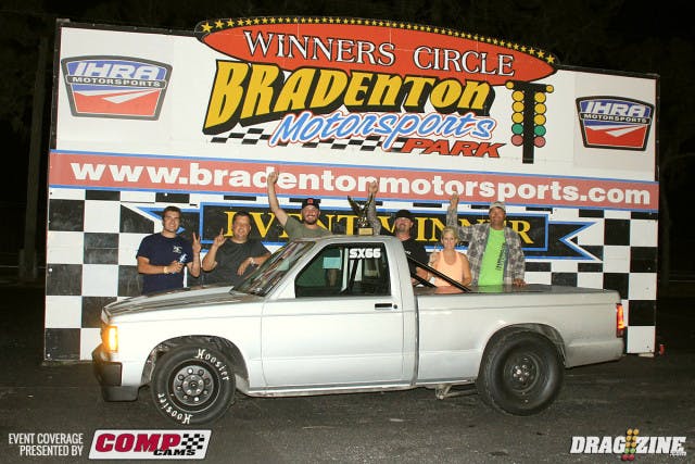 James Stover has been on a roll lately scoring several final round appearances near the end of the season. He put an .022 light on Joe Tillman for a sizable advantage. At the stripe he forced Tillman's hand running a 7.514 as Tillman went under index with a 7.493.