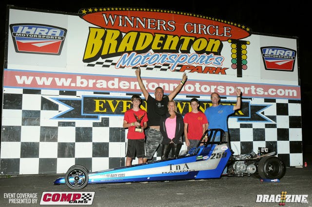 8.90 Index jr. Dragster Winner - Travis Logan.