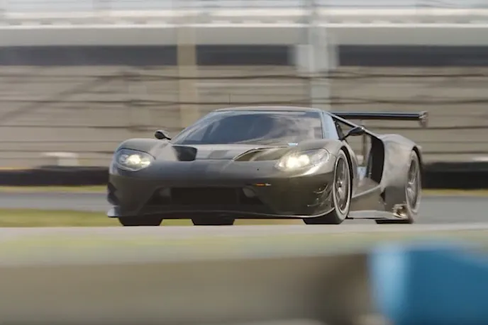 The all-new GT looks right at home on this track.