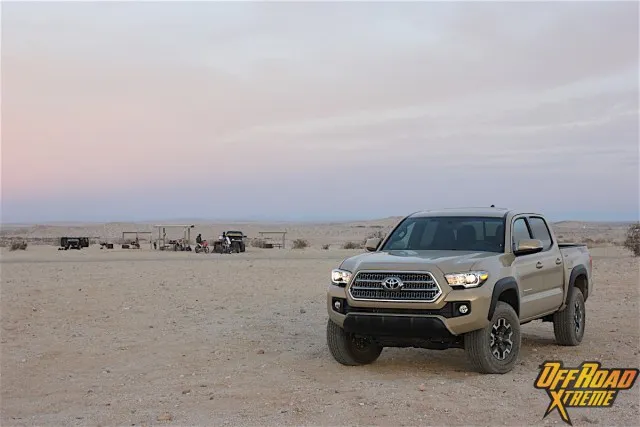 Ocotillo Wells was almost closed by the time we got there, but the sun was giving us an epic view set against the sand.