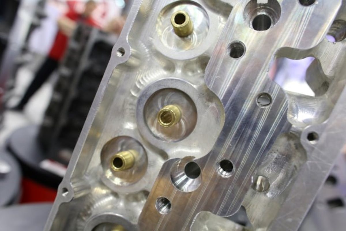 The billet head's rocker box has been designed to offer as much strength as possible for all-out performance with the LS platform. During the seminar, Reher said this is 'the ultimate' cylinder head in its class.