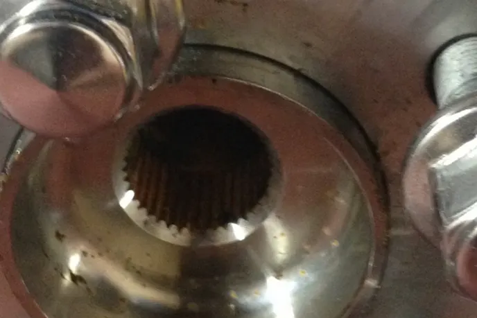 This splined hub is what started the wheels turning for Joe Charles and Jeff Foster. Jeff has felt the next GT500 would be AWD for a while now. He has an Audi RS4, an AWD car with a V8 from the factory. He knows how much fun an AWD GT500 would be.