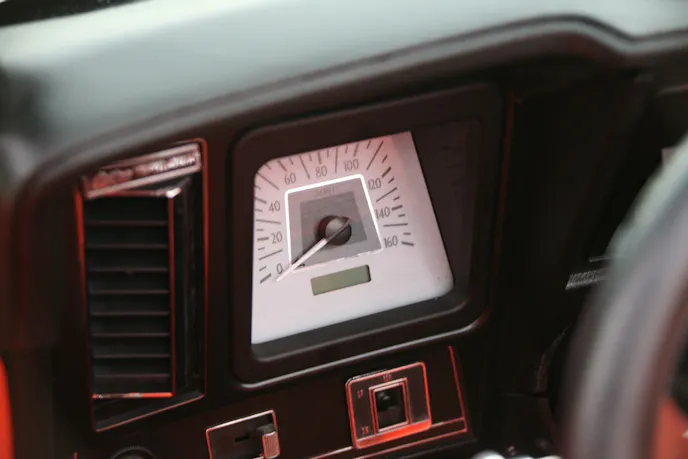 White-faced gauges are just enough of a change to give a modern look to the dash.