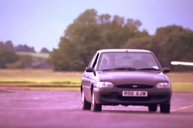 The Ford Escort was back to its normal self once it was refilled with gasoline.