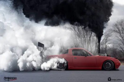 A Cummins-swapped Miata: too cool to not save a school.