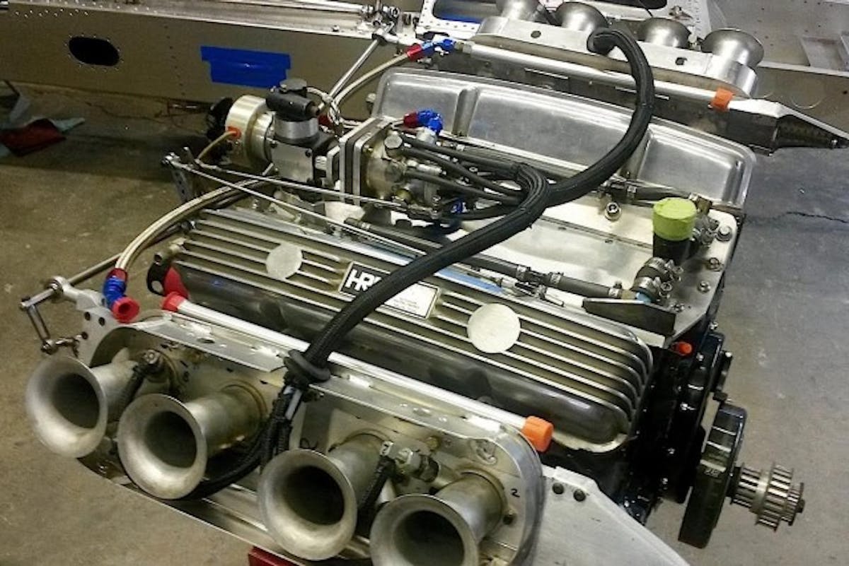 And here's a stand-alone view of the engine today on a stand.