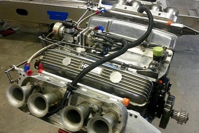 And here's a stand-alone view of the engine today on a stand.