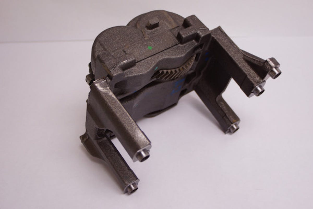 This is the factory balance shaft that DHM removes from their stroke engines. The gear is poking out of the case, seen at bottom.