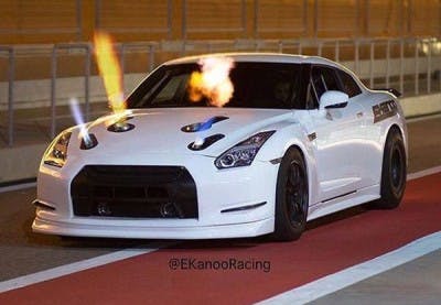 This turbocharged GTR is a sight to see when it goes on the chip!