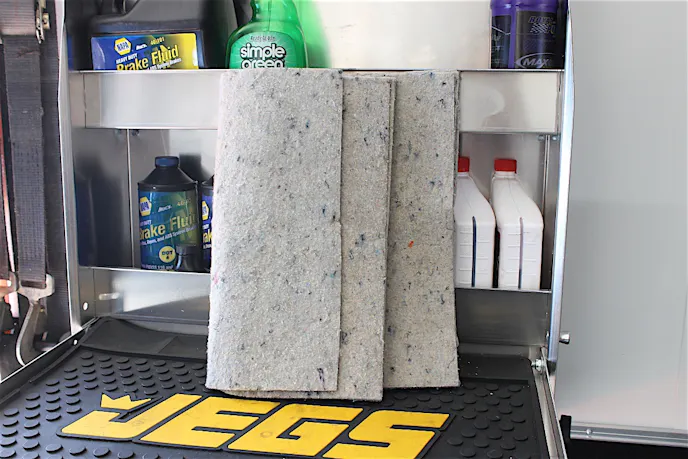 This U.S.-made industrial strength cotton-based material can be cut to fit small or odd-shaped areas, and is also fire-resistant and reusable with sponge-like absorption.