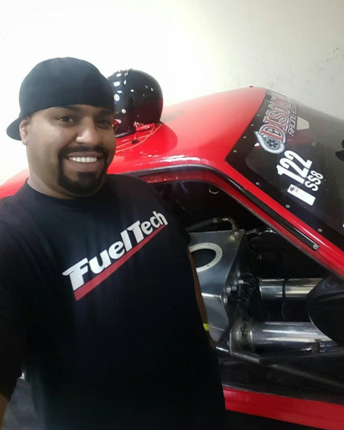 tuner Abdullah Alshatti, who had previously driven the red Mustang in its record-setting endeavors in Qatar.