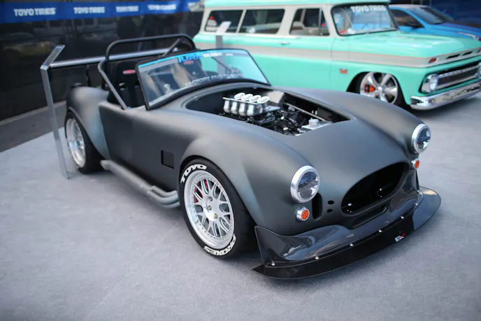 The Cobra turned more than few heads at SEMA when it debuted at the Toyo Tires Treadpass.