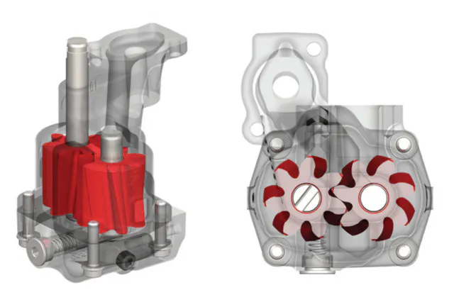 Melling's new Shark Tooth oil pump.