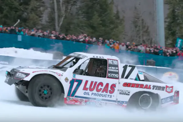 Suspension travel on these trucks is about 16 inches up front, and 20 inches in the rear.