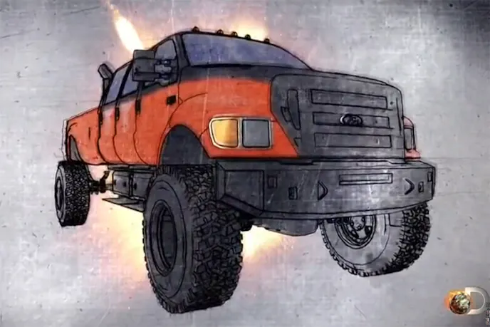 The F-650 is no joke, with MRAP axles, six doors, and tons of other goodies.
