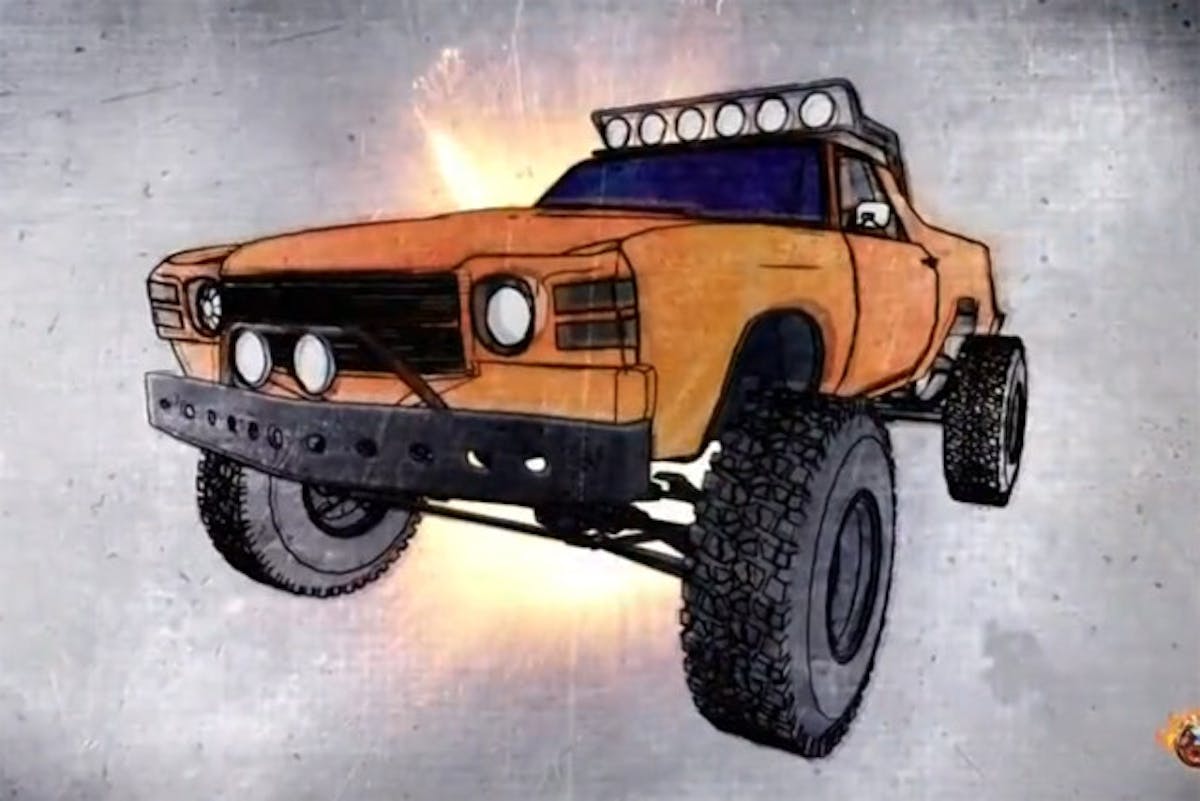 The rendering for the El Camino looks nothing short of brilliant.