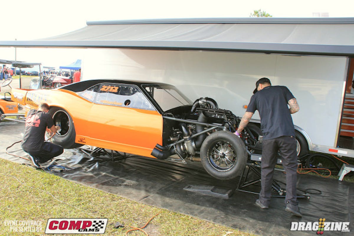 We talked with Mike Stavrinos this morning about their day on Saturday. They were trying a new converter but felt the stator was wrong for the combo as they have a larger engine than most other turbo cars where the Proline Racing 481X is very popular. They swapped back to their old known unit from Pro Torque for qualifying.