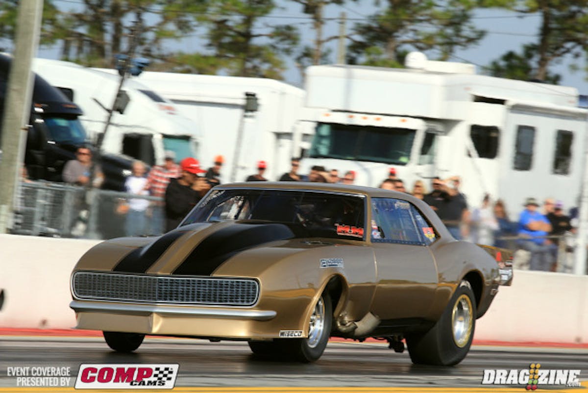 Dewayne Millls leads in Pro Drag Radial running a 4.06 at 207 MPH. Yes you read that right, 207 MPH. 