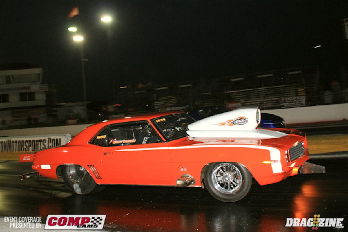 In Outlaw 632 it would be number one and three qualifiers in the final with Steinbach with lane choice over Ken Quartuccio. Ken left first with a .070 reaction and it was all over with that holeshot running a 4.416 at 162.92 over Steinbach's quicker 4.403 at 166.29.