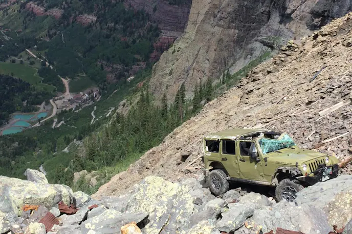 Tragedy begets closure: this rollover led to two deaths and the sheriff calling for the Black Bear Pass trail to be closed.