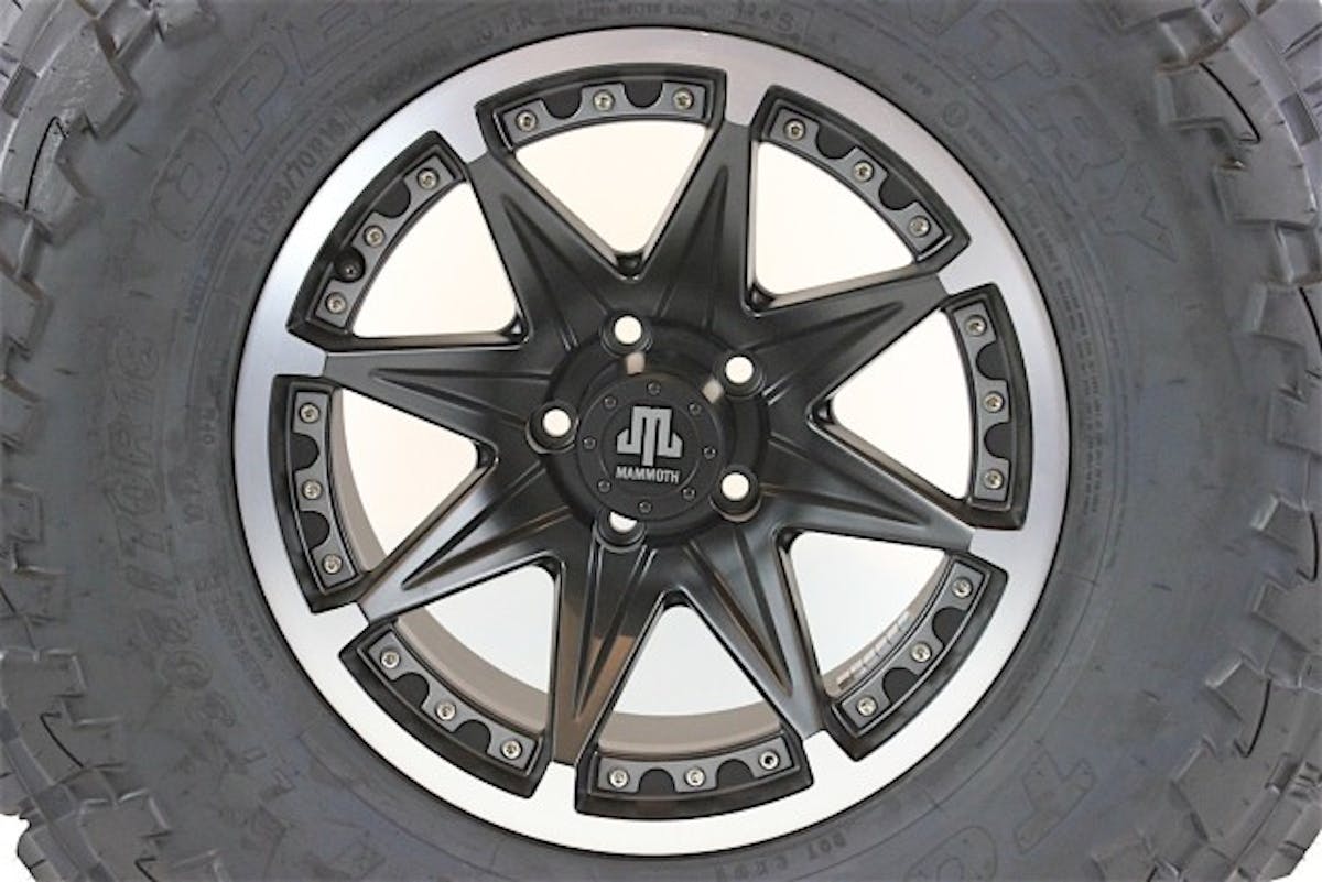 The Mammoth wheels paired well with the Toyo tires.