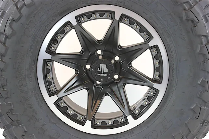 The Mammoth wheels paired well with the Toyo tires.