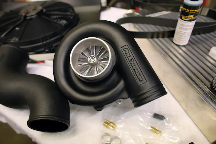 Although the supercharger is capable of pumping out 825 horsepower at max boost levels, our stock engine prohibits that level of insanity. We think you'll discover that the final result is plenty hairy for the majority of owners, especially on a daily-driven street car.