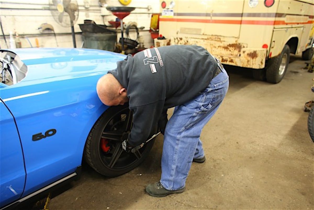 Project Grabbr's daily driver wheel and tire setup consisted of 20x8.5-inch front and 20x10-inch rear Niche Apex wheels, wrapped in 255/35R20 front and 275/35R20 Nitto NT555 tires.