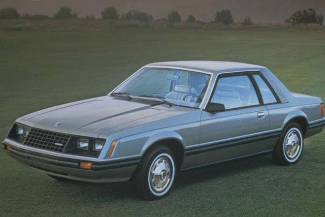 While it might've lacked the grunt and sense of occasion that performance enthusiasts yearned for when it debuted, the third generation Mustang did have one key feature above and beyond the outgoing car - it was not a gussied up Pinto. Image: Ford