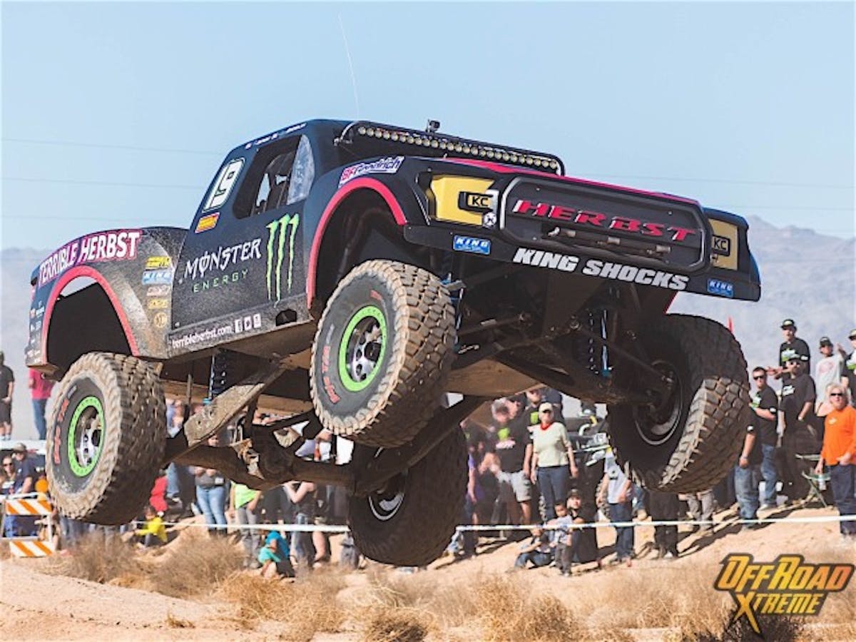 Tim Herbst and their newly built truck.